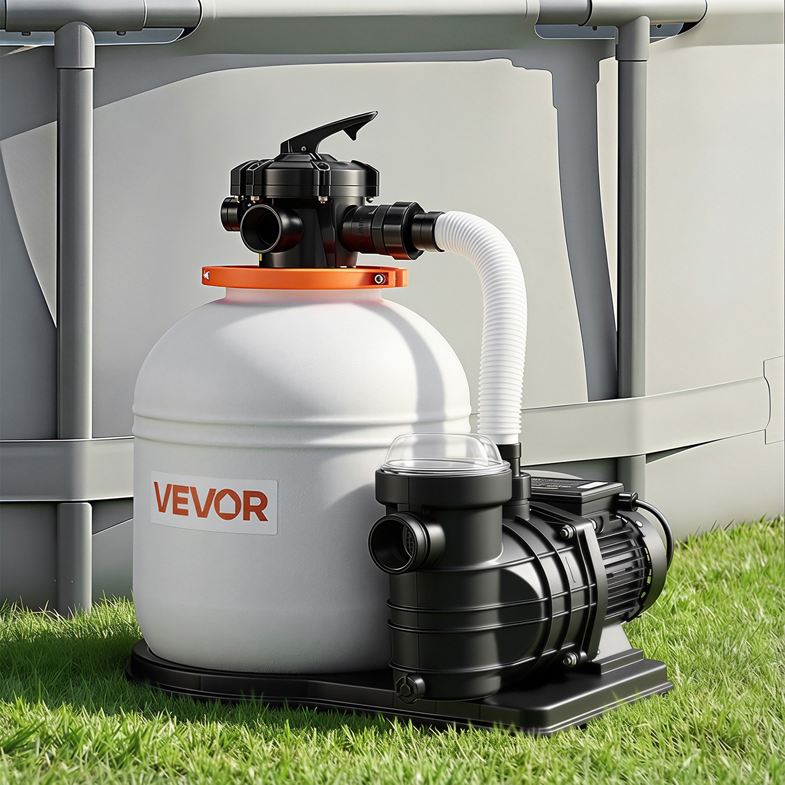 VEVOR Above Ground Pool Sand Filter Pump – 1 HP, 4400 GPH