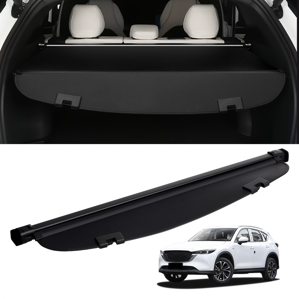 Uittrekbaar Kofferbakafdekking voor Mazda CX5 CX-5 2013-2016, Auto Zwart Kofferbak Cargo Bagage Cover Uittrekbaar Kofferbakafdekking voor Mazda CX5 CX-5 2013-2016, Auto Zwart Kofferbak Cargo Bagage Cover