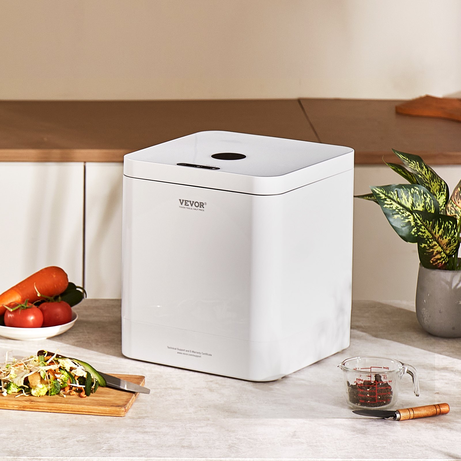 VEVOR Composter Kitchen Counter — 5L Capacity & LCD Display