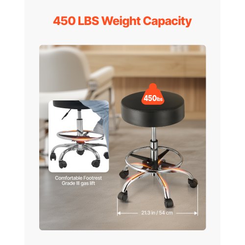 VEVOR Rolling Stools - Adjustable, Durable, and Versatile