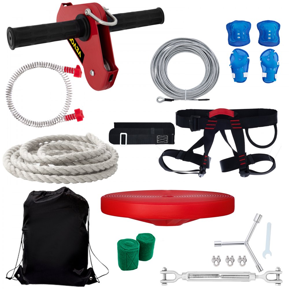 VEVOR Zip line Kits for Backyard 160FT, Zip Lines for Kid and