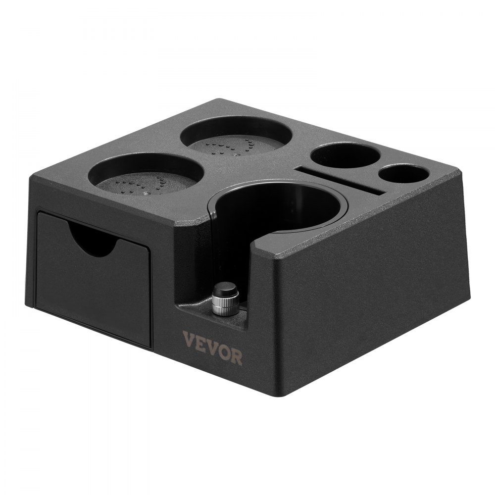 Pěchovací stanice VEVOR na espresso, materiál ABS, multifunkční pěchovací stanice 7 v 1 s odnímatelným otvorem, snadno čistitelný espresso box s protiskluzovou základnou, vhodné pro rukojeti 51-58 mm - miniatura 10