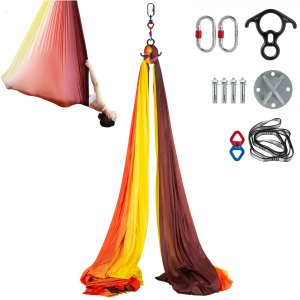 VEVOR Aerial Silks 10 Meters Long Yoga Swing Kit Yoga Hammock Flying Dance Aeria