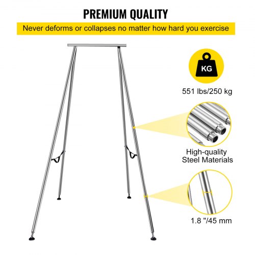 VEVOR Aerial Yoga Frame, 9.6 FT Height Yoga Swing Stand, Max