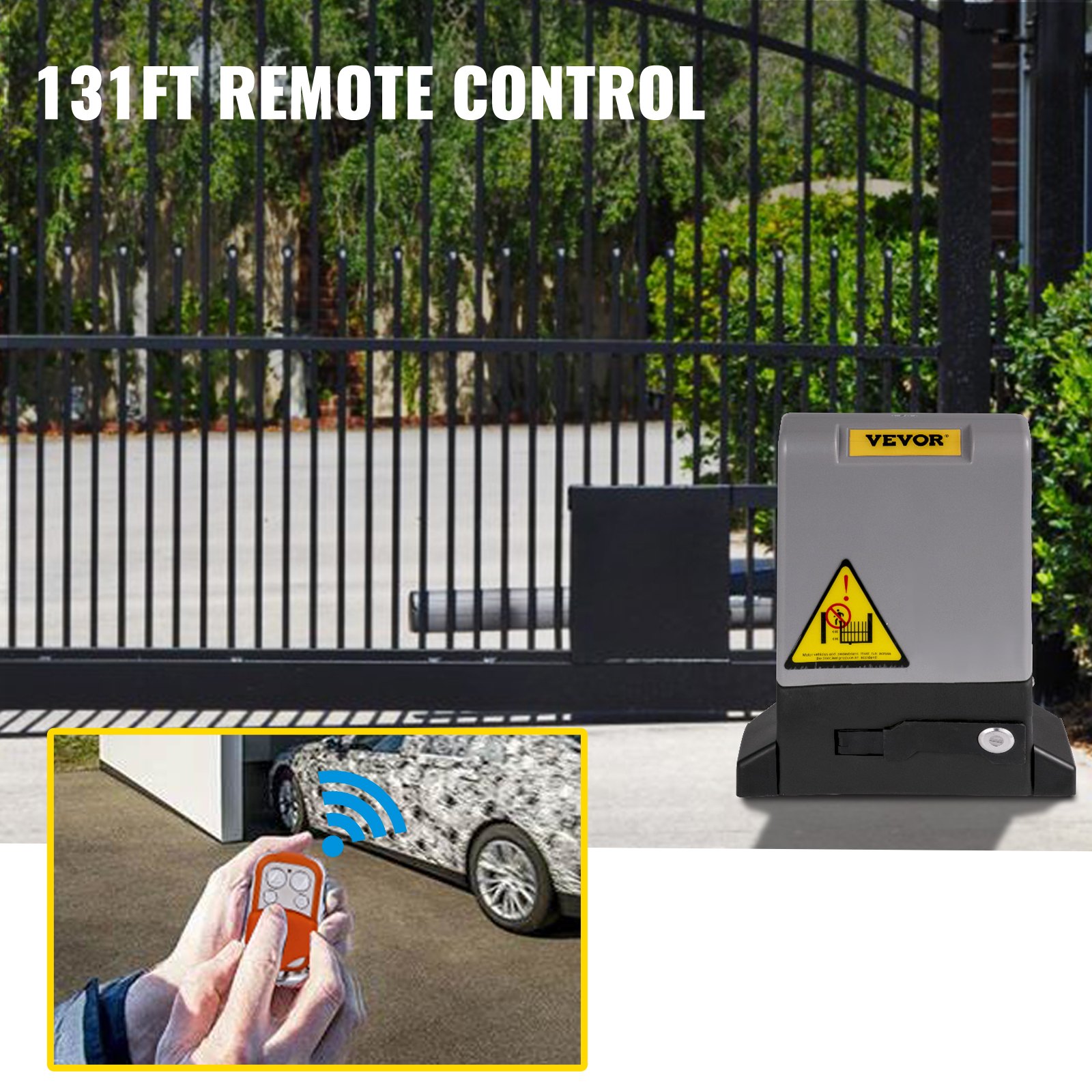 VEVOR Gate Opener Remote, 131 ft Gate Remote Control, 4 Button ...