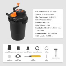 thumbnail image 2 of Winter Insulation Cover For Pond Filter Black D13*H16Inch 2 of 13