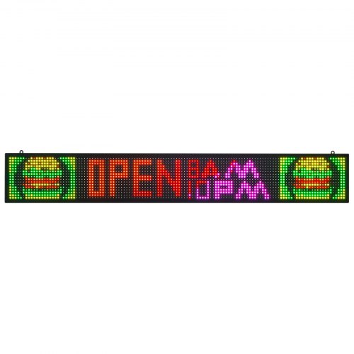 VEVOR-ohjelmoitava LED-kyltti, P10-täysvärinen joustava digitaalinen ...
