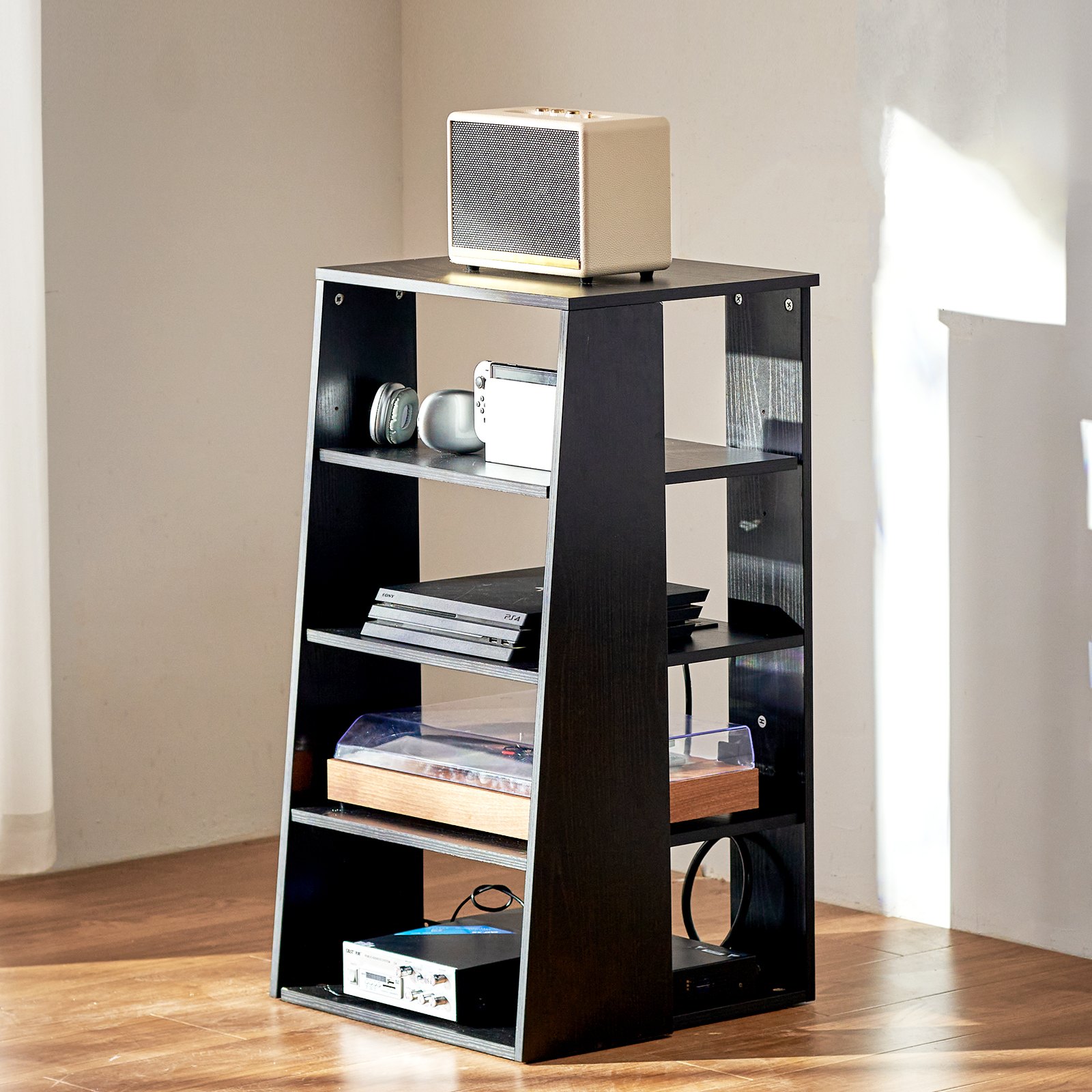 VEVOR AV Component Media Stand – 5-Tier, 110 lbs.Capacity