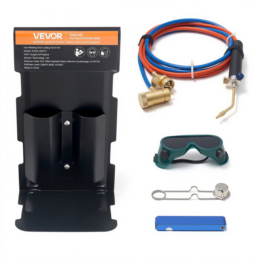VEVOR Oxygen Propane Torch Kit, Brass Welding Torch for Oxygen MAPP Gas ...