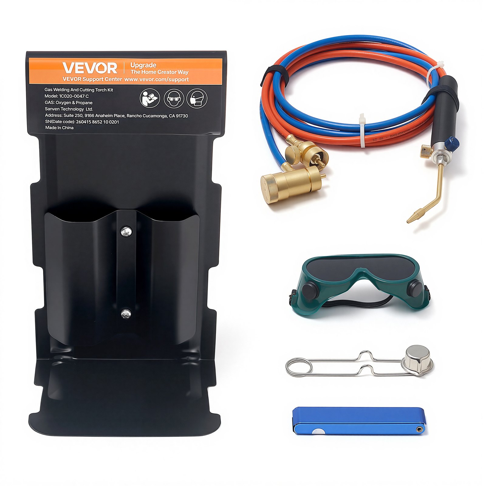 VEVOR Oxygen Propane Torch Kit, Brass Welding Torch for Oxygen MAPP Gas ...