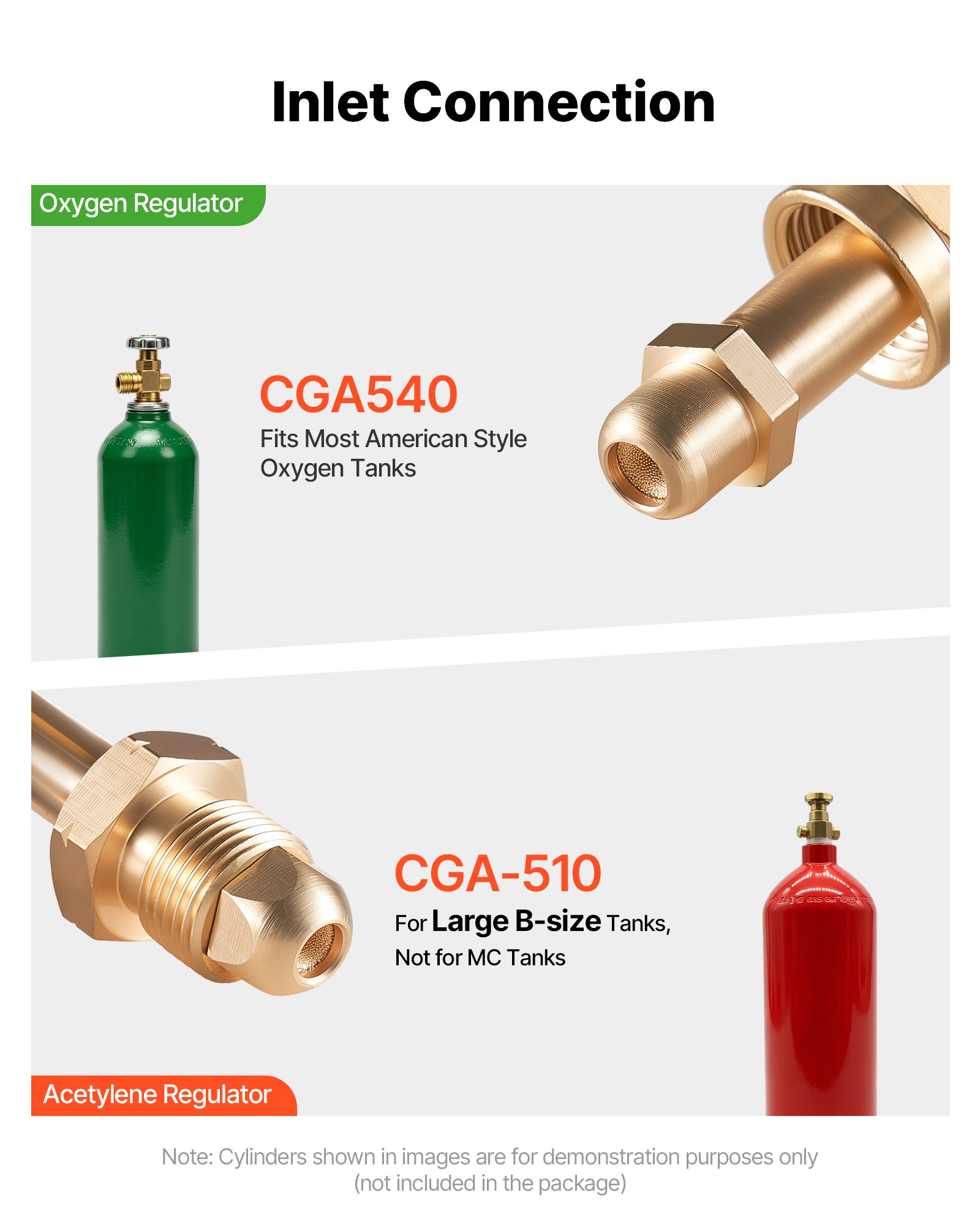 VEVOR Oxygen Acetylene Regulator Set, Oxy-Acetylene Regulators, 0 ...