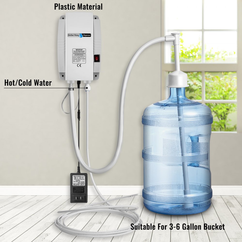 Hot and cold water best sale dispenser with ice maker