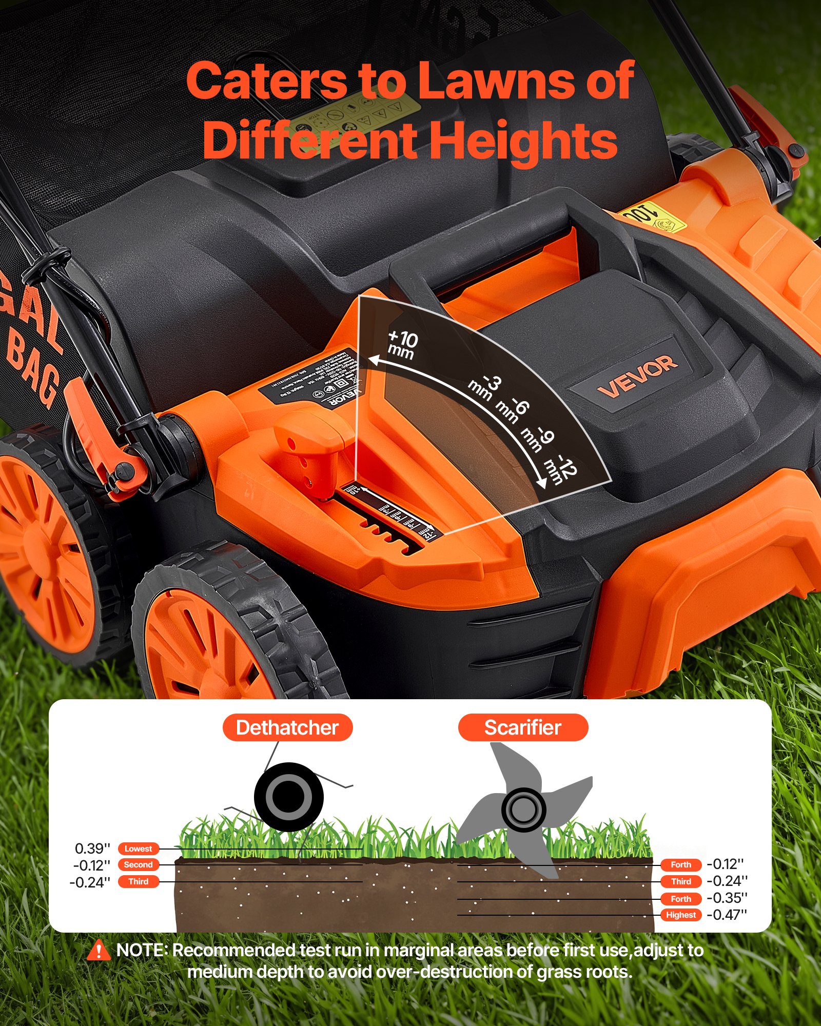 VEVOR Electric Dethatcher and Scarifier – 16