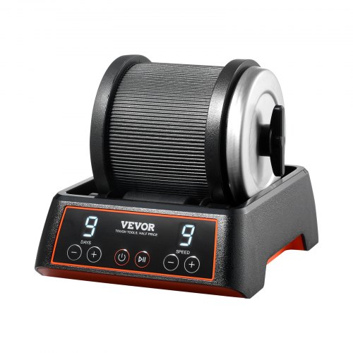 Rock Tumbler Kit 2.5 lbs Rock Polisher 9 Speeds 9-Day Timer