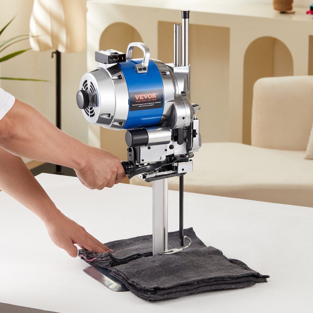 VEVOR Fabric Cutter, 750W High-Speed Straight Knife Cloth Cutting ...