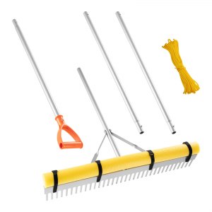 VEVOR 36 Inch Landscape Rake – 0.14 Inch Thick, 51.84 FT
