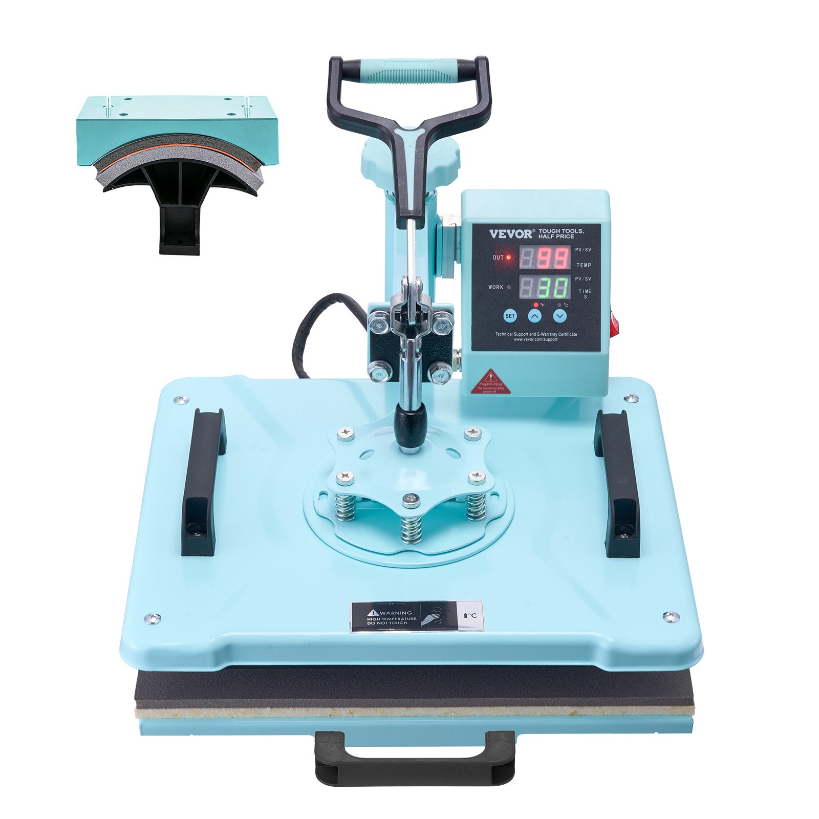 VEVOR Heat Press Machine, 12 x 15 inch, 2 in 1 Heat Transfer Machine ...