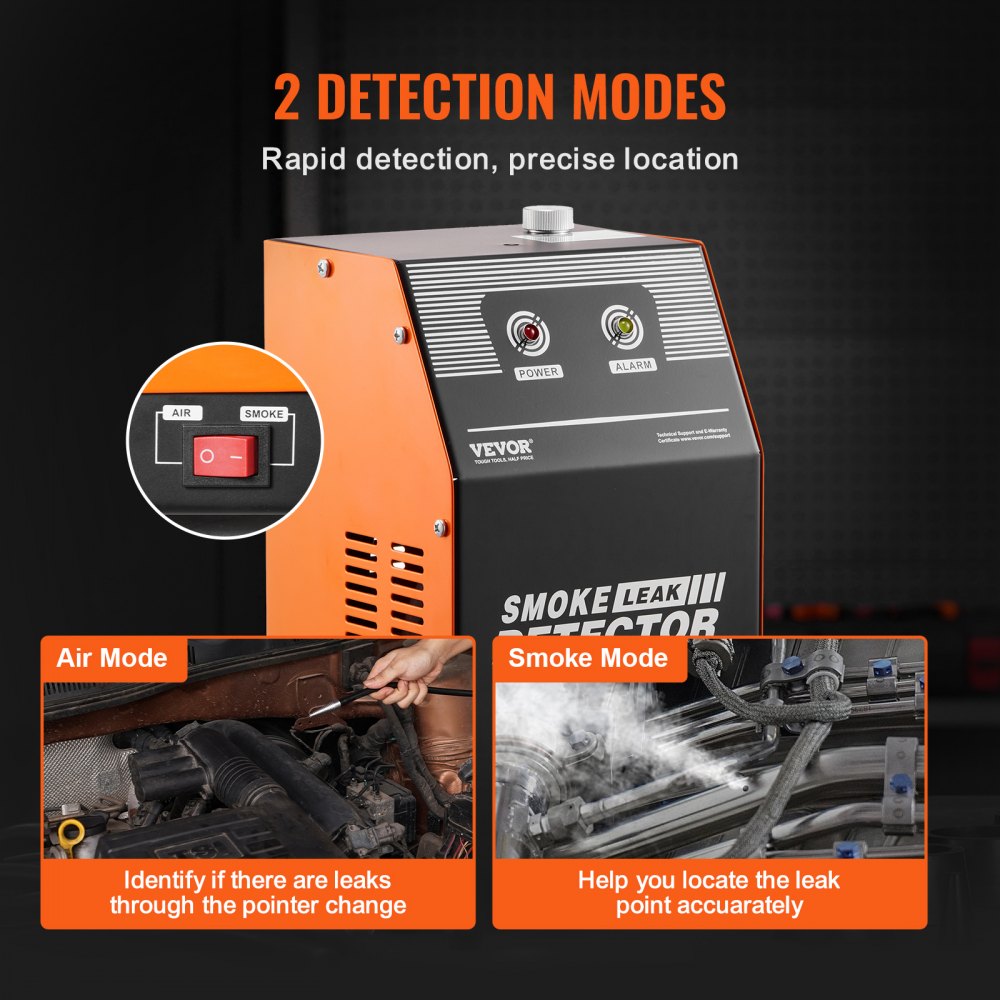 VEVOR Automotive Smoke Machine Leak Detector EVAP Fuel Smoke Machine