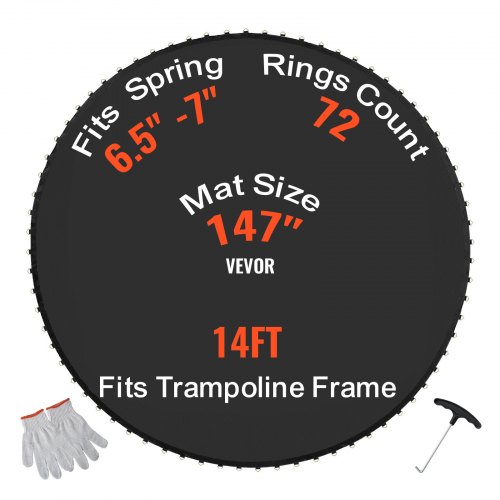 VEVOR 14ft Trampoline Mat – Fits 6.5