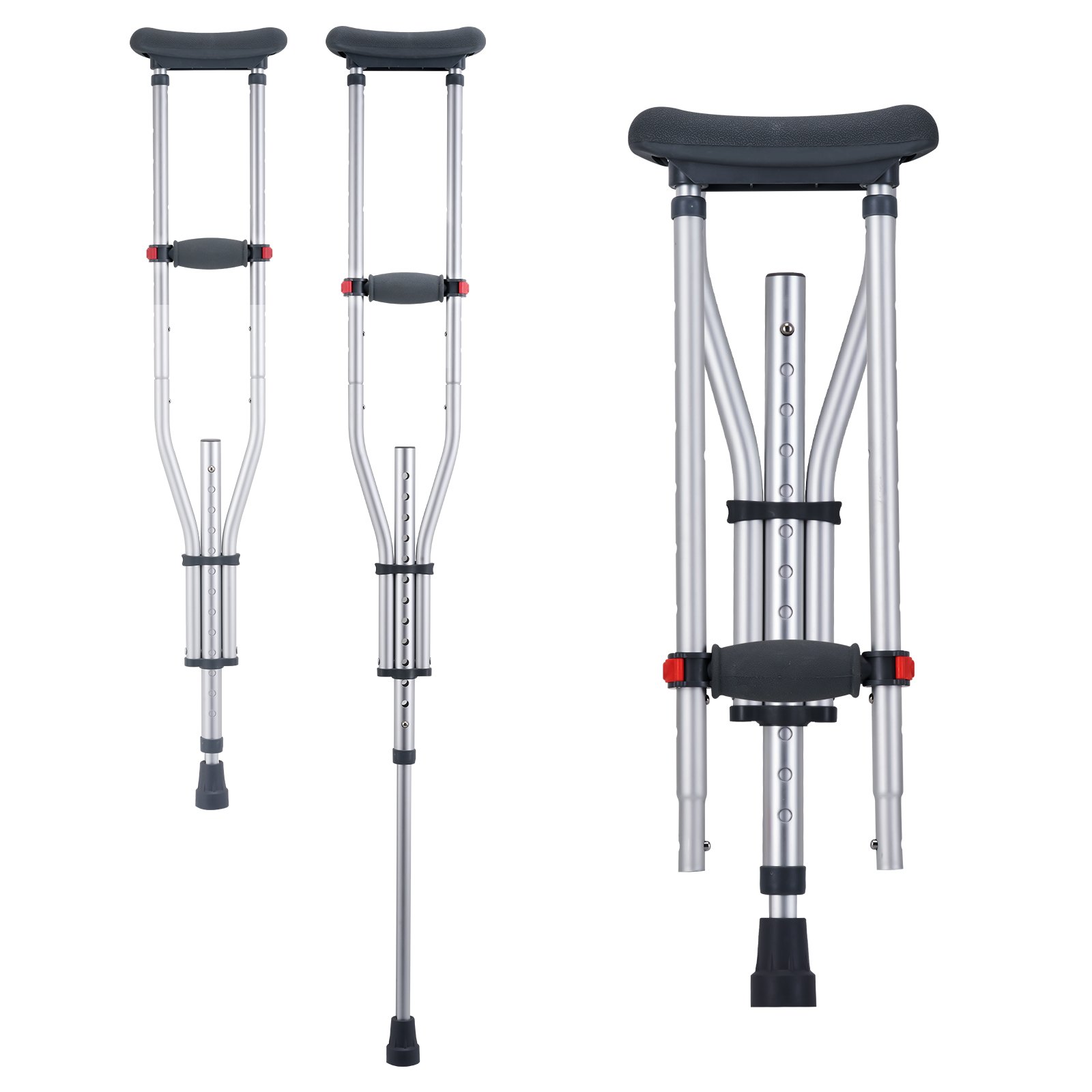 SYALEO Crutches Medical Underarm Crutches For Adults Lightweight