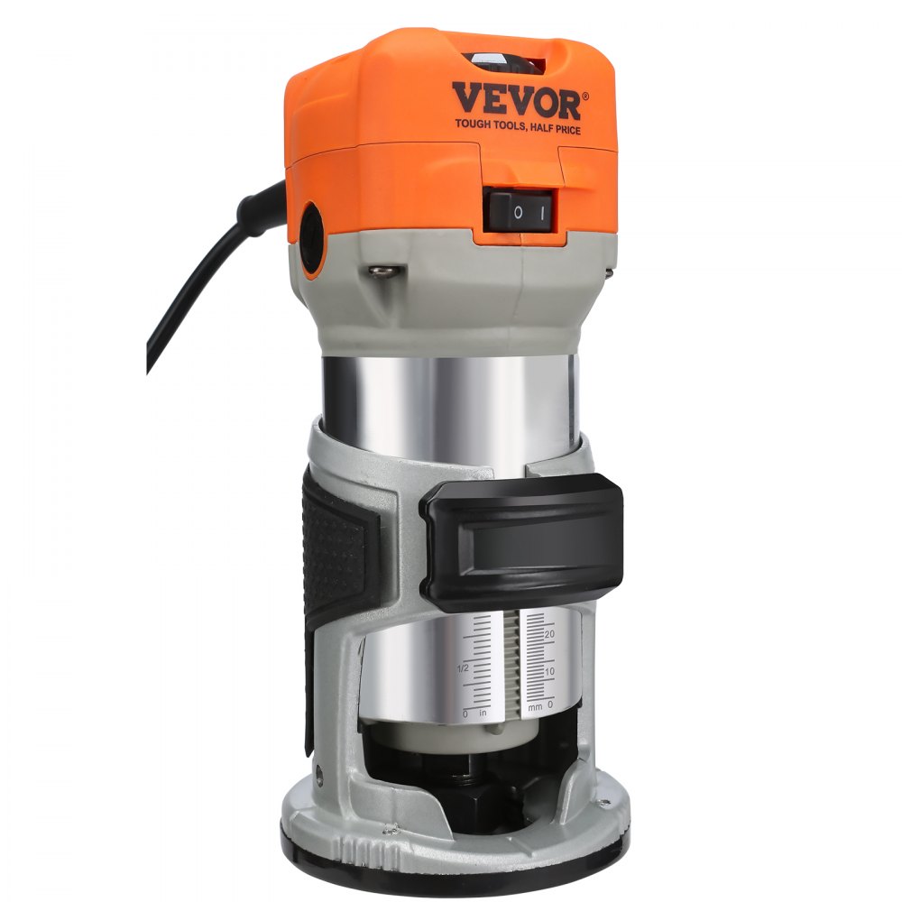 Vevor 700 Router VEVOR Wood Router, 1.25HP 800W, Compact Wood Trimmer Router Tool ...