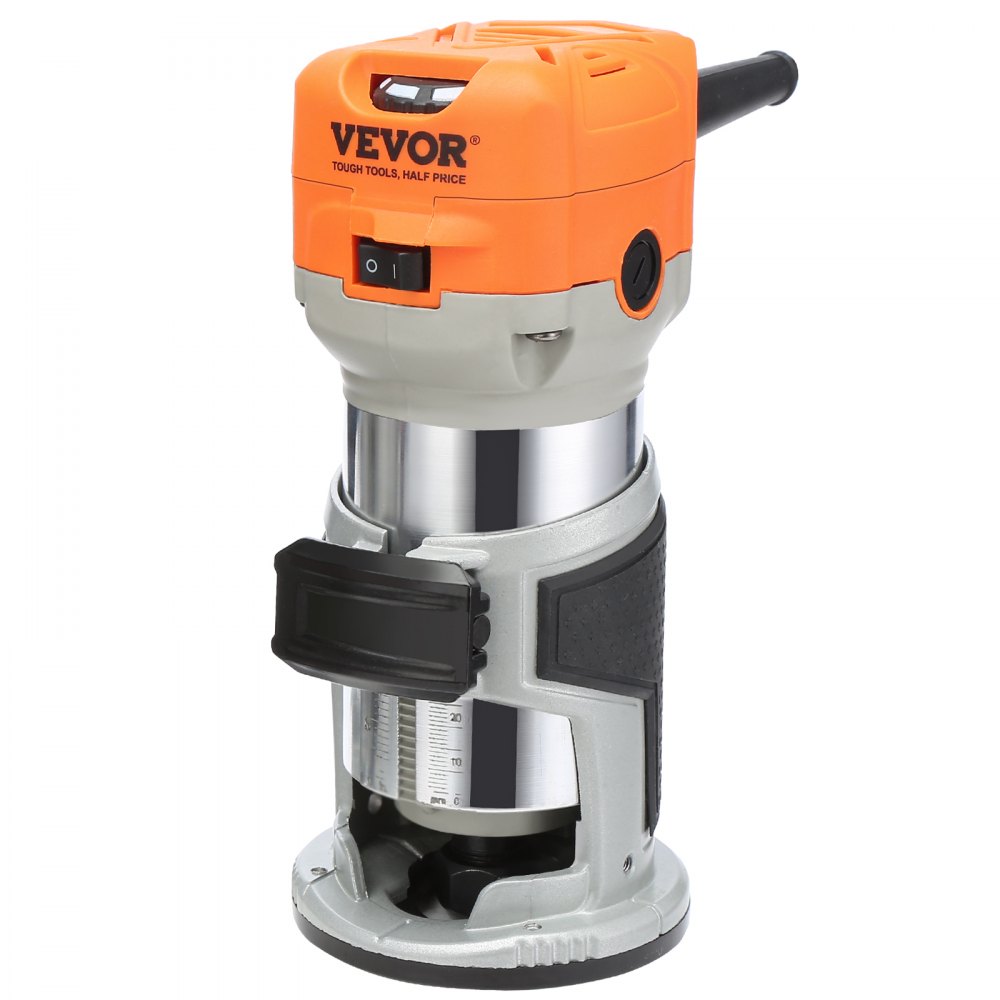 VEVOR Wood Router, 1.25HP 800W, Compact Wood Trimmer Router Tool ...