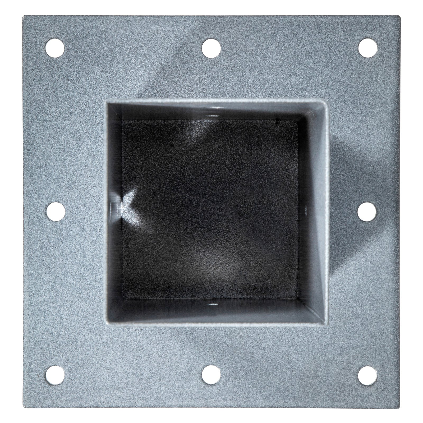 VEVOR Post Base, 4"x4" Mailbox Base Plate, Granite PowderCoated Fence