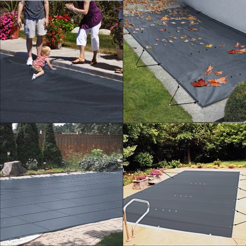 VEVOR Pool Safety Cover, In-ground Pool Cover 11.5x19.6 ft, PVC Safety ...