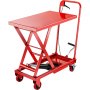 VEVOR Hydraulic Scissor 500LBS Capacity, Cart Lift Table Cart 28.5-Inch ...