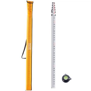VEVOR Aluminum Grade Rod, 18-Feet/10ths 6 Sections Telescopic Measuring ...