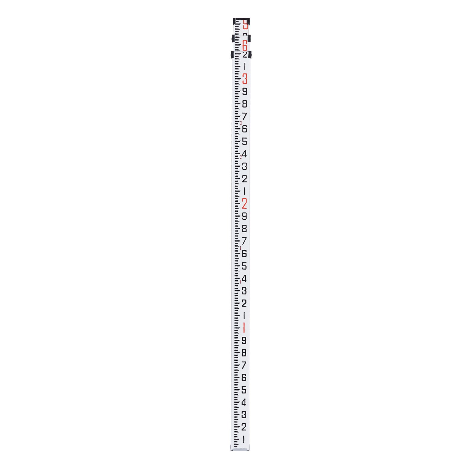 VEVOR Measuring Rod 9-Feet/10ths 3 Sections Telescopic Grade Rod 1/10ft ...