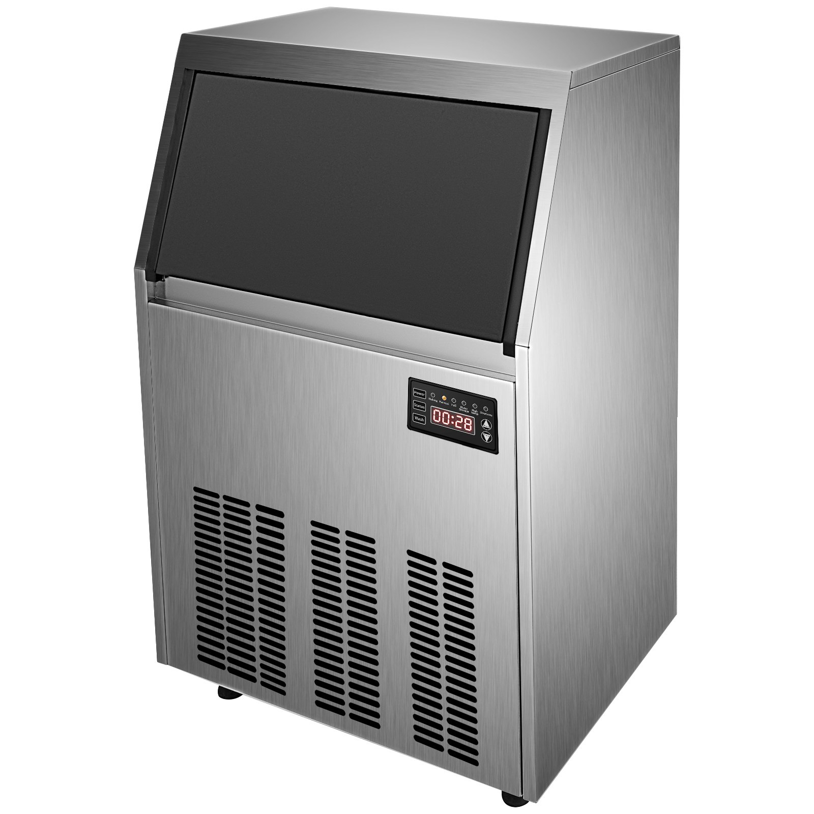 VEVOR 110V Commercial Ice Maker Machine 120130LBS/24H with 33LBS Bin