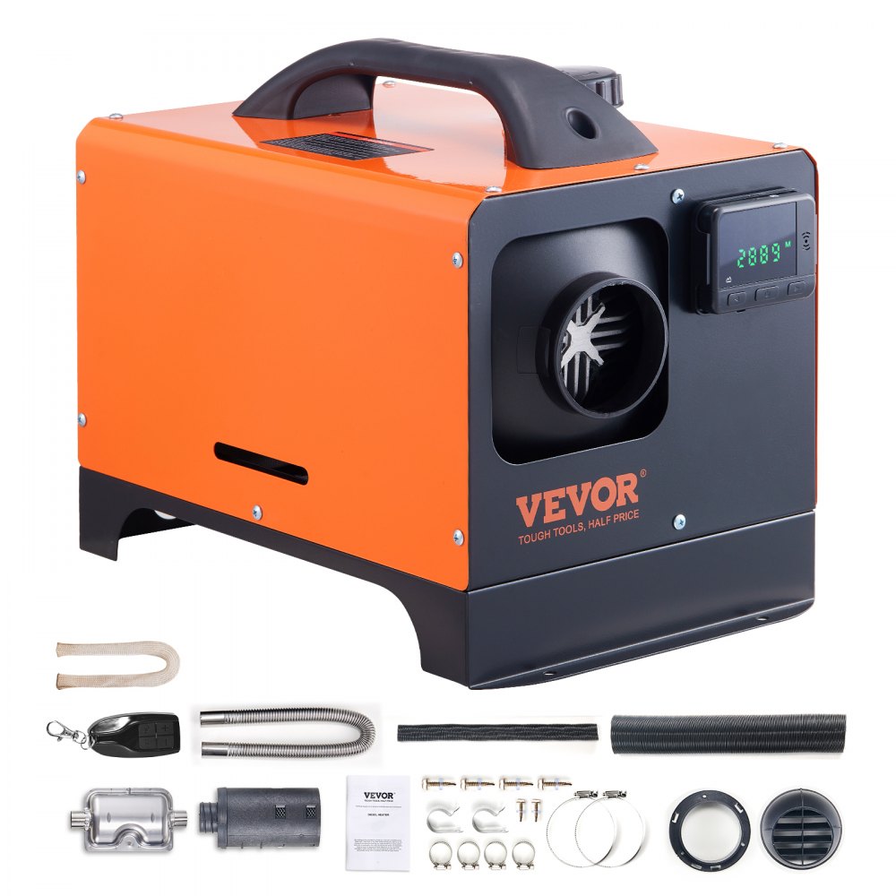 Dieselový ohřívač vzduchu All-in-one 12V 5-8KW LCD dálkové ovládání pro autokaravany