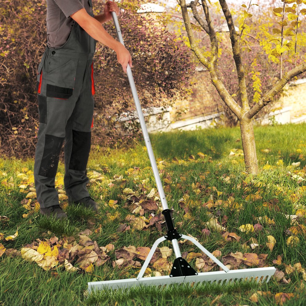 Extenation Rake VEVOR Landscape Rake, 915mm Head Aluminum Landscape Rake, Lake Weed ...