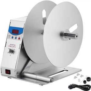 VEVOR Label Rewinder, Digital Automatic Rewinding Machine, Adjustable ...