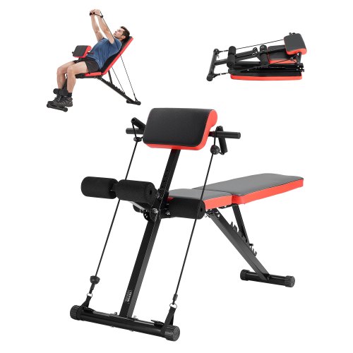 Back Extender Roman Chair Back Extension Hyperextension Bench Adjustable Foldable ...