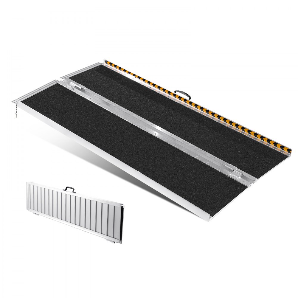 Foldable Ramp Build VEVOR Portable Wheelchair Ramp, 6 ft 800 lbs Capacity, Non-Slip ...