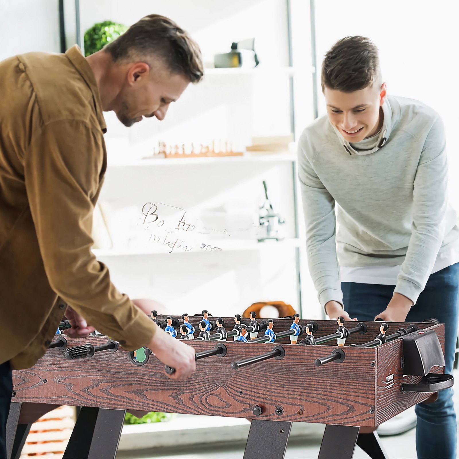 VEVOR Folding Foosball Table, 42 inch Standard Size Foosball Table ...