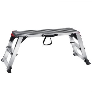 VEVOR Folding Work Platform, 660 lbs Load Capacity, Aluminum Drywall ...