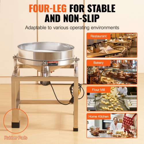 VEVOR Automatic Electric Vibrating Sieve, Stainless Steel