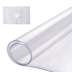 VEVOR PVC Table Protector 14x24 Inch Clear Plastic Desk Protector 1.5mm ...