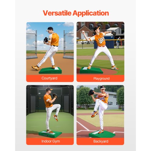 Softball Pitching Rubber 3 Pack Baseball Pitching Rubber Mats ...