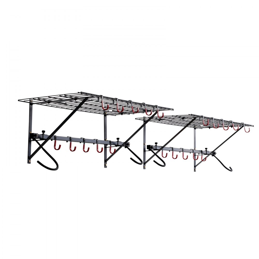 VEVOR Bike Storage Rack, 4 Bike Racks, Wall Mount Bike Storage Hanger ...
