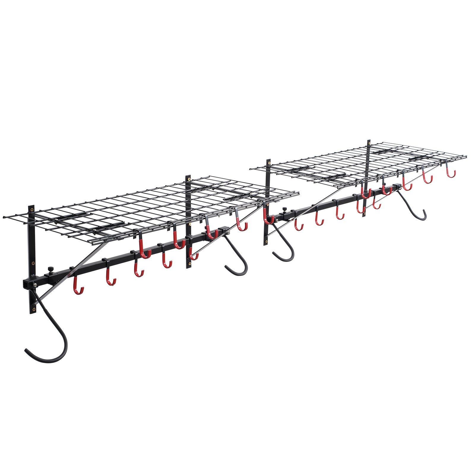 VEVOR Bike Storage Rack, 4 Bike Racks, Wall Mount Bike Storage Hanger ...