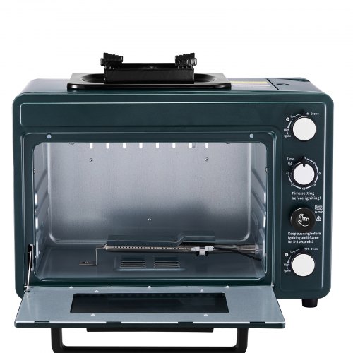 Outdoor Oven 2-in-1 Portable Gas Camping Stove Oven Combo