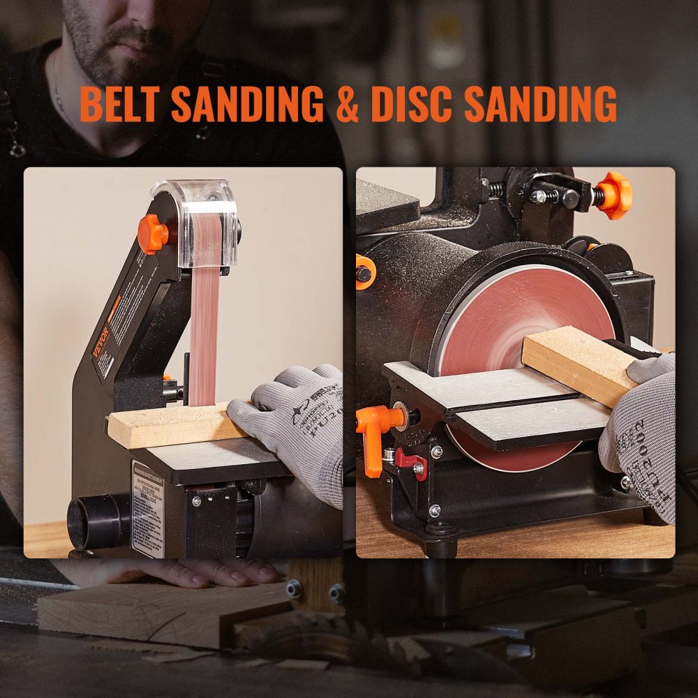 VEVOR Belt Sander 5 Disc Sander And 1 X 30 Belt Sander Combo With 2 vevor-belt-sander-5-disc-sander-and-1-x-30-belt-sander-combo-with-2