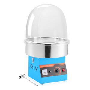 Máquina de algodão doce elétrica VEVOR, 1000W, comercial, com tampa ...
