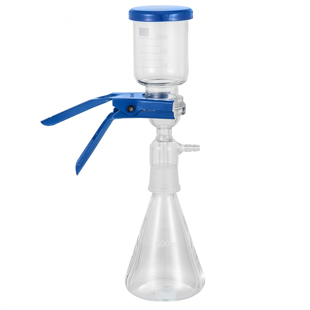 Vevor 500ml Filtration Apparatus Vacuum Lab Filtering Unit With Funnel ...