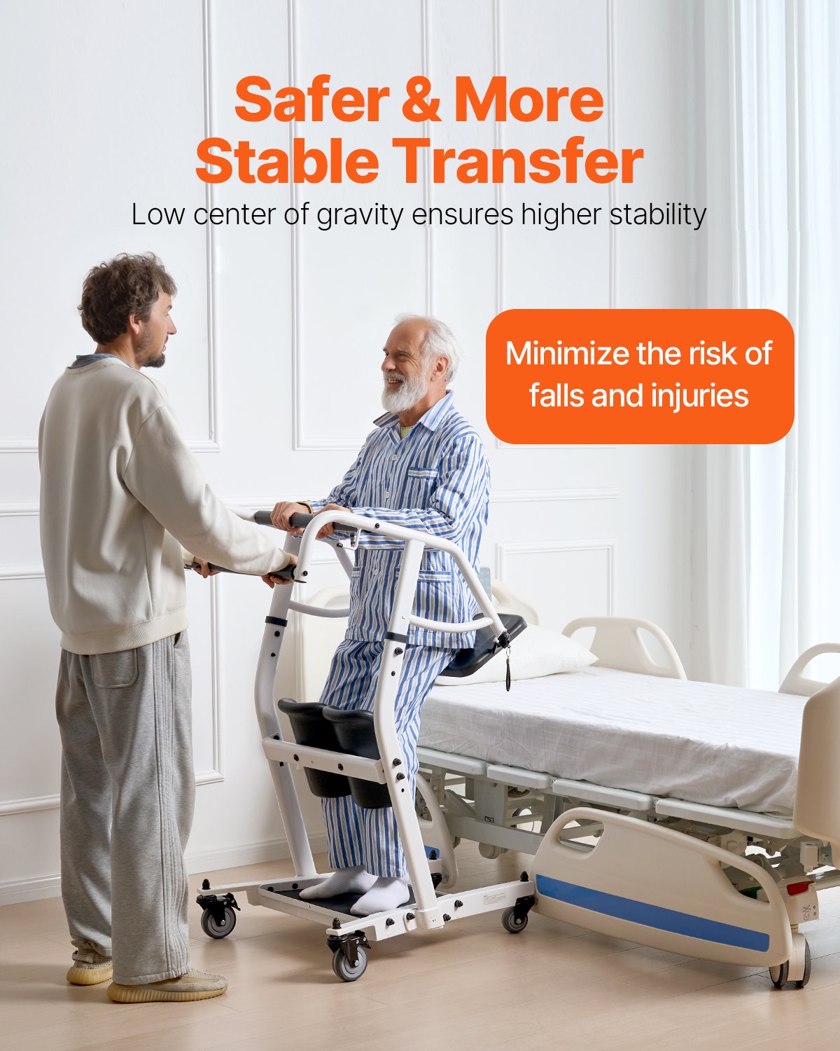 Stand Transfer VEVOR Sit to Stand Machine – 400LB, Q235 Steel, 90° Flip