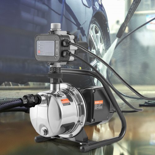 VEVOR Shallow Well Pump, 1HP 115V, 1200 GPH 145 ft Head, Portable